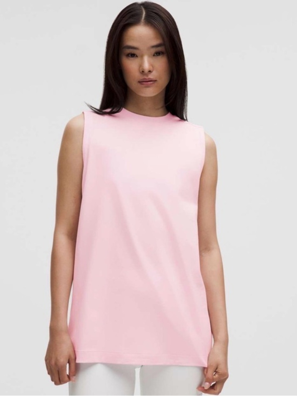 NWT Lululemon All Yours Organic Cotton Tank, Pink Organza, Medium